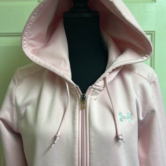 Under Armour Women's Pink Hoodie with pockets, Size XL - Picture 2 of 9